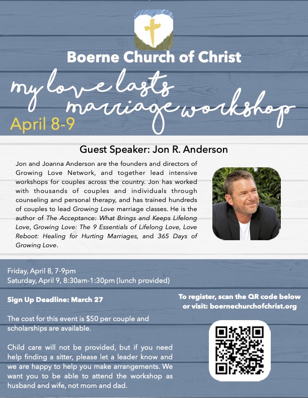 Marriage Workshop 2022 – Boerne Church of Christ